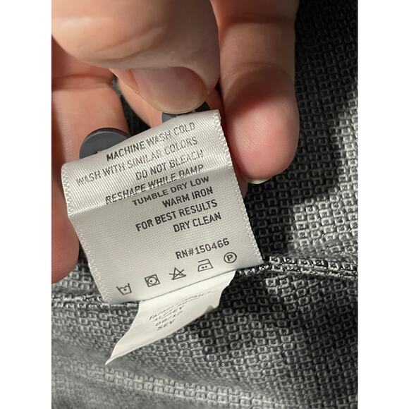 01.Algo Men's Size Medium Slim Fit Button Up Long Sleeve Shirt Grey - Picture 11 of 12